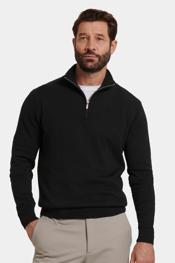 EL SUÉTER SANTONI CON CREMALLERA HASTA EL CUELLO