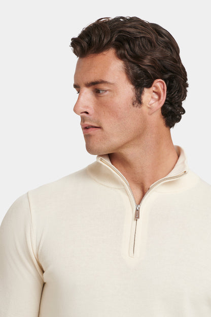 EL SUÉTER SANTONI CON CREMALLERA HASTA EL CUELLO