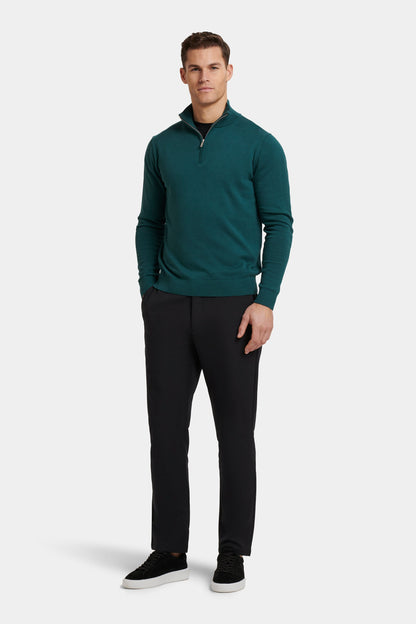 EL SUÉTER SANTONI CON CREMALLERA HASTA EL CUELLO