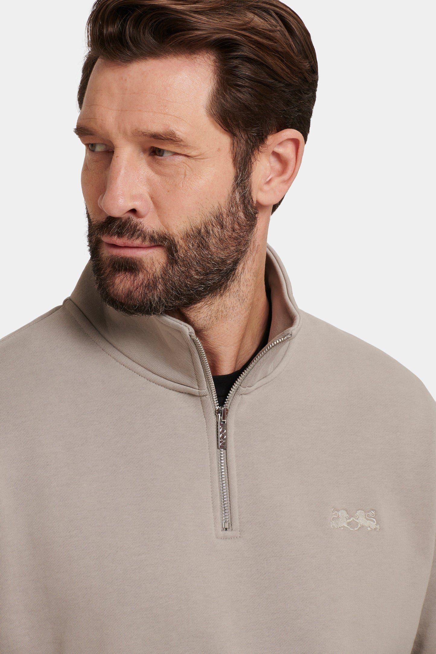 MAGLIONE MILAN CON ZIP CORTA