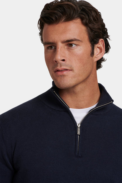 EL SUÉTER SANTONI CON CREMALLERA HASTA EL CUELLO