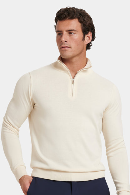EL SUÉTER SANTONI CON CREMALLERA HASTA EL CUELLO