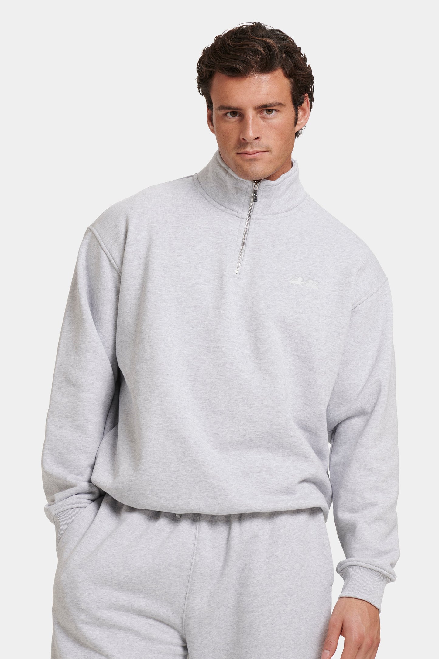MAGLIONE MILAN CON ZIP CORTA