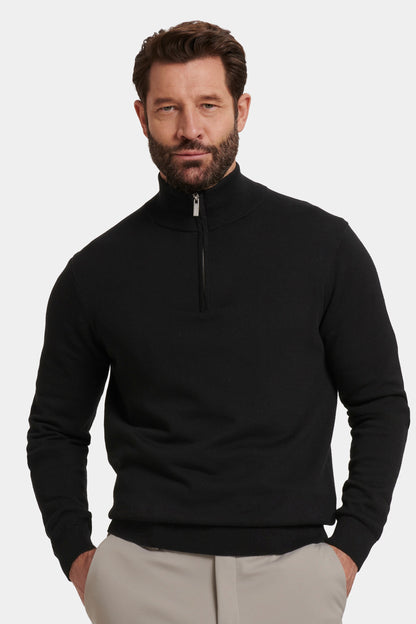 EL SUÉTER SANTONI CON CREMALLERA HASTA EL CUELLO