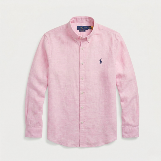 Camicia classica in lino RL